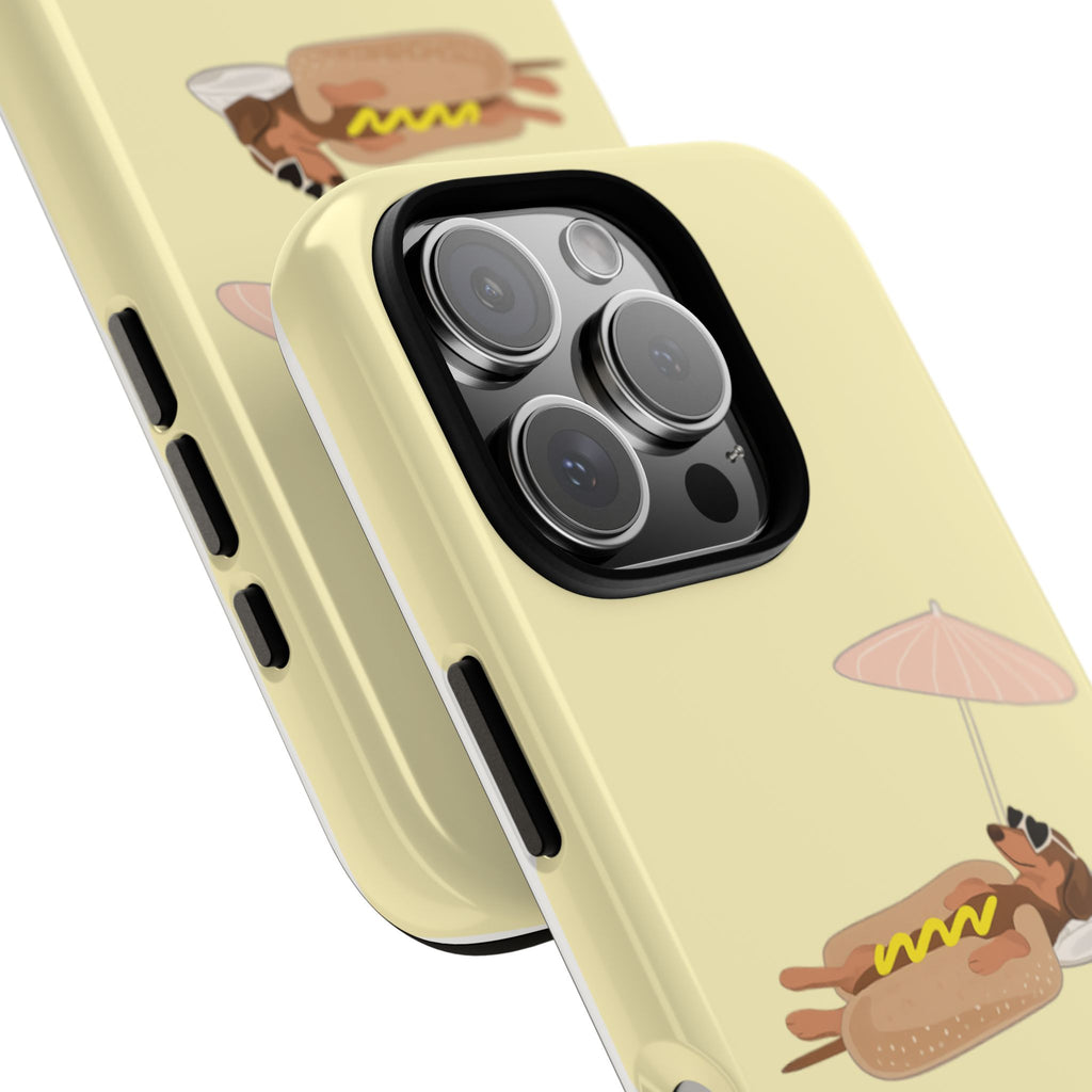 Dachshund Day Off - iPhone case