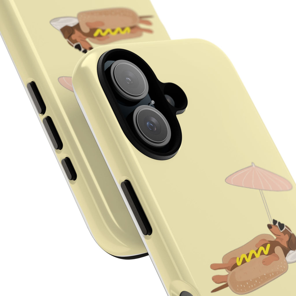 Dachshund Day Off - iPhone case