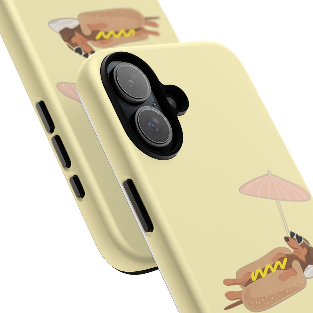 Dachshund Day Off - iPhone case