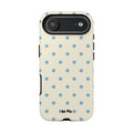 Pastel Blue Polka Dot Tough Phone Case — Cute Protective iPhone Cover