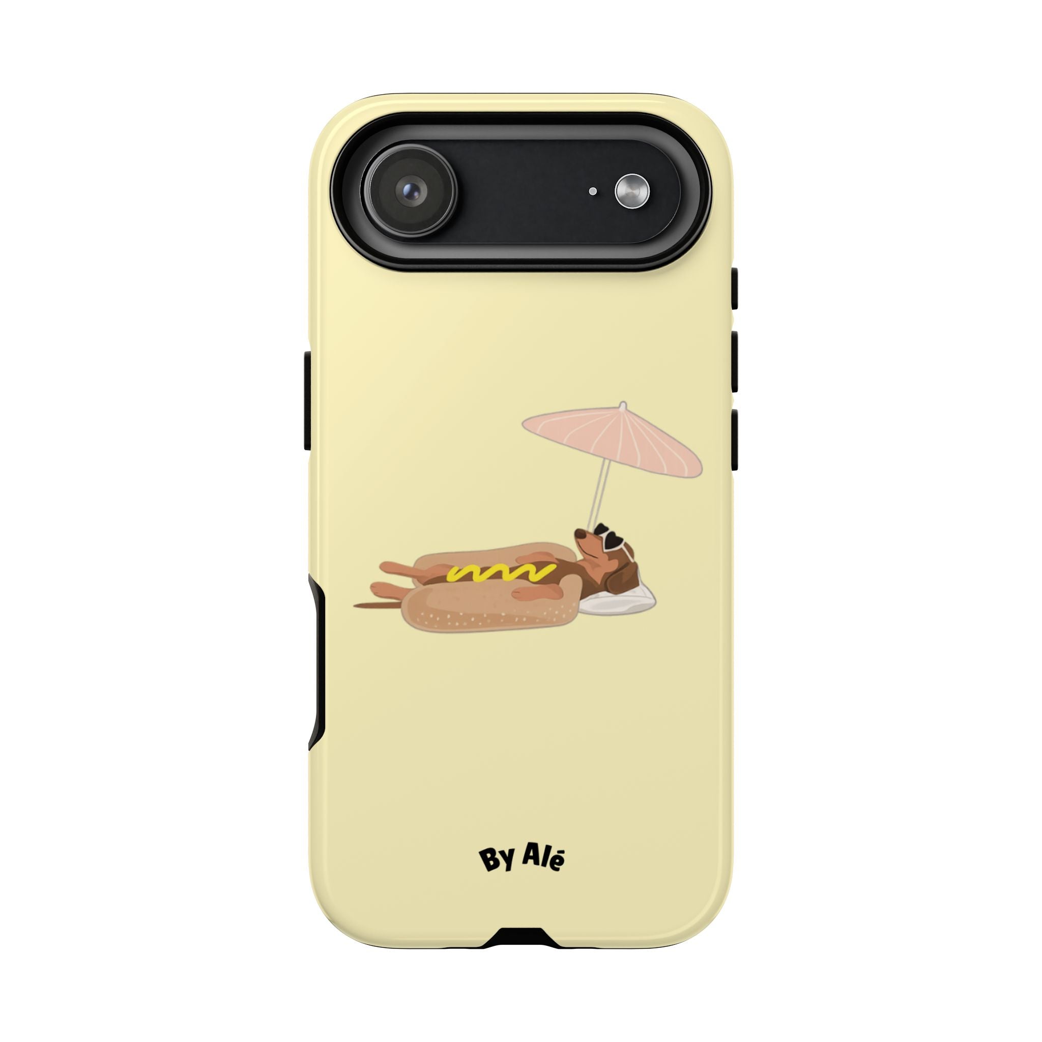 Dachshund Day Off - iPhone case