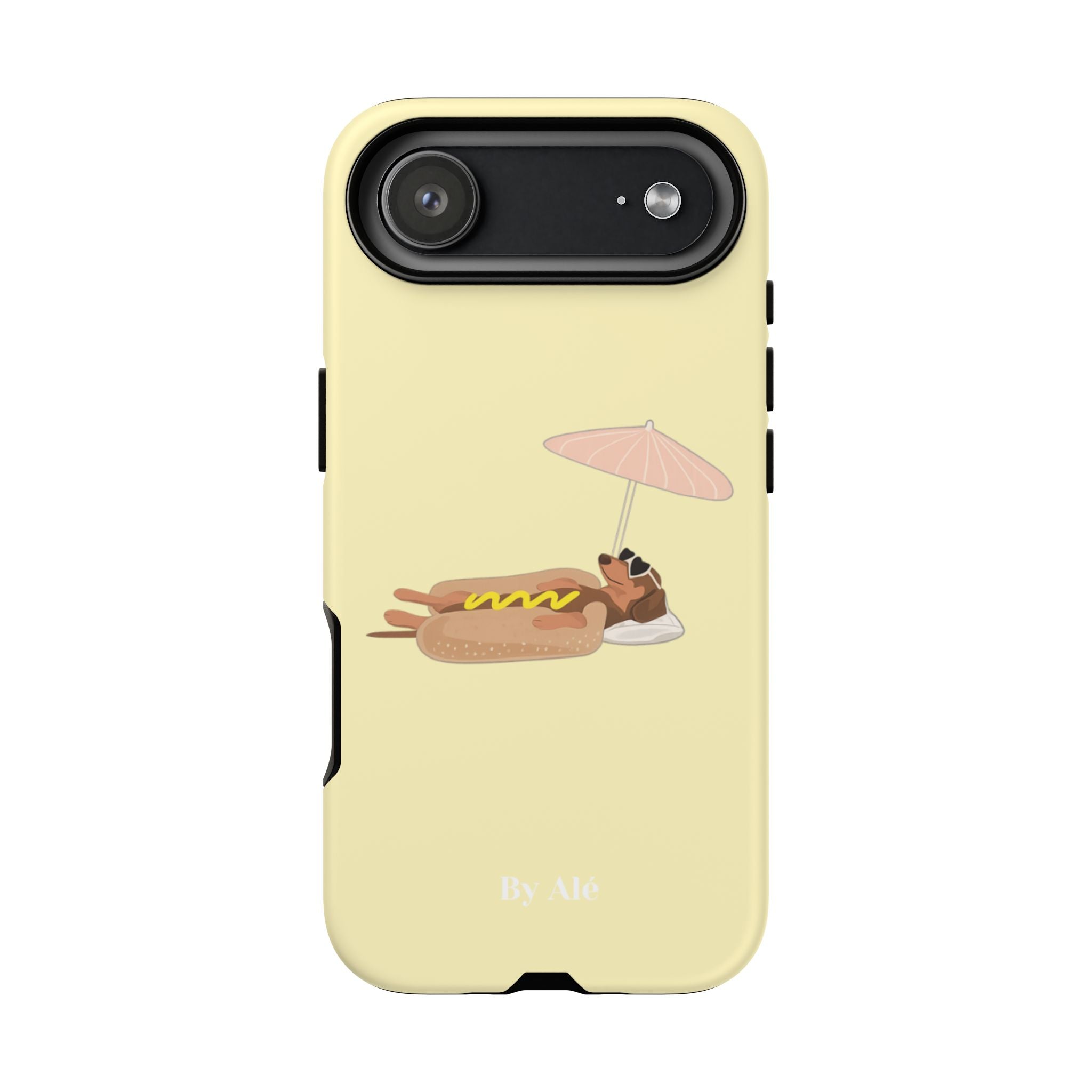 Dachshund Day Off - iPhone case