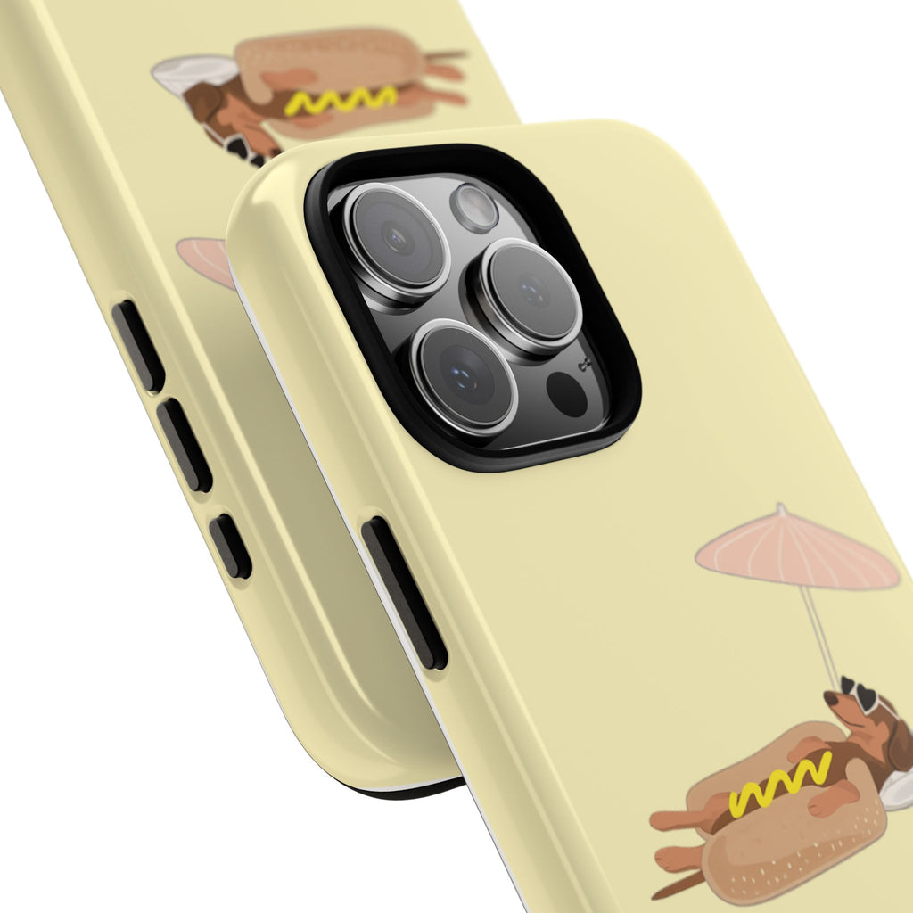 Dachshund Day Off - iPhone case