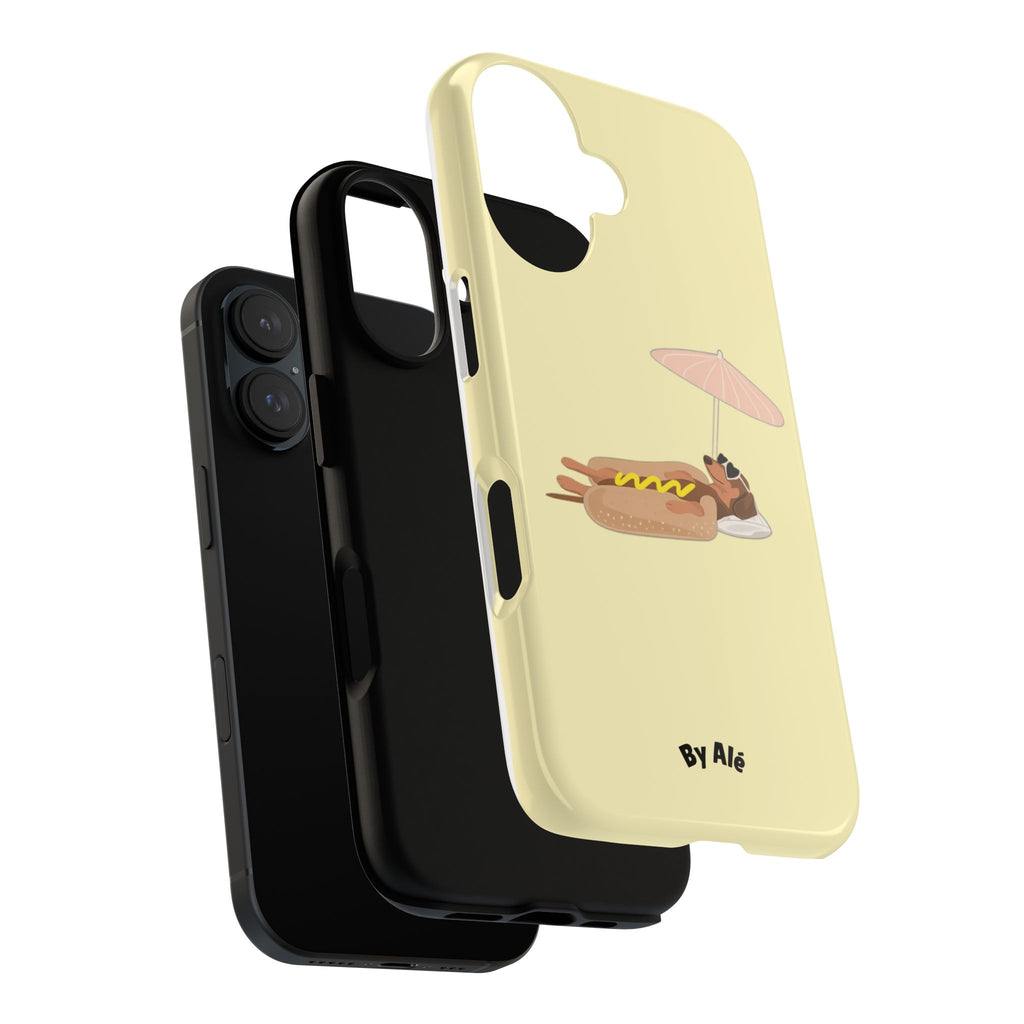 Dachshund Day Off - iPhone case