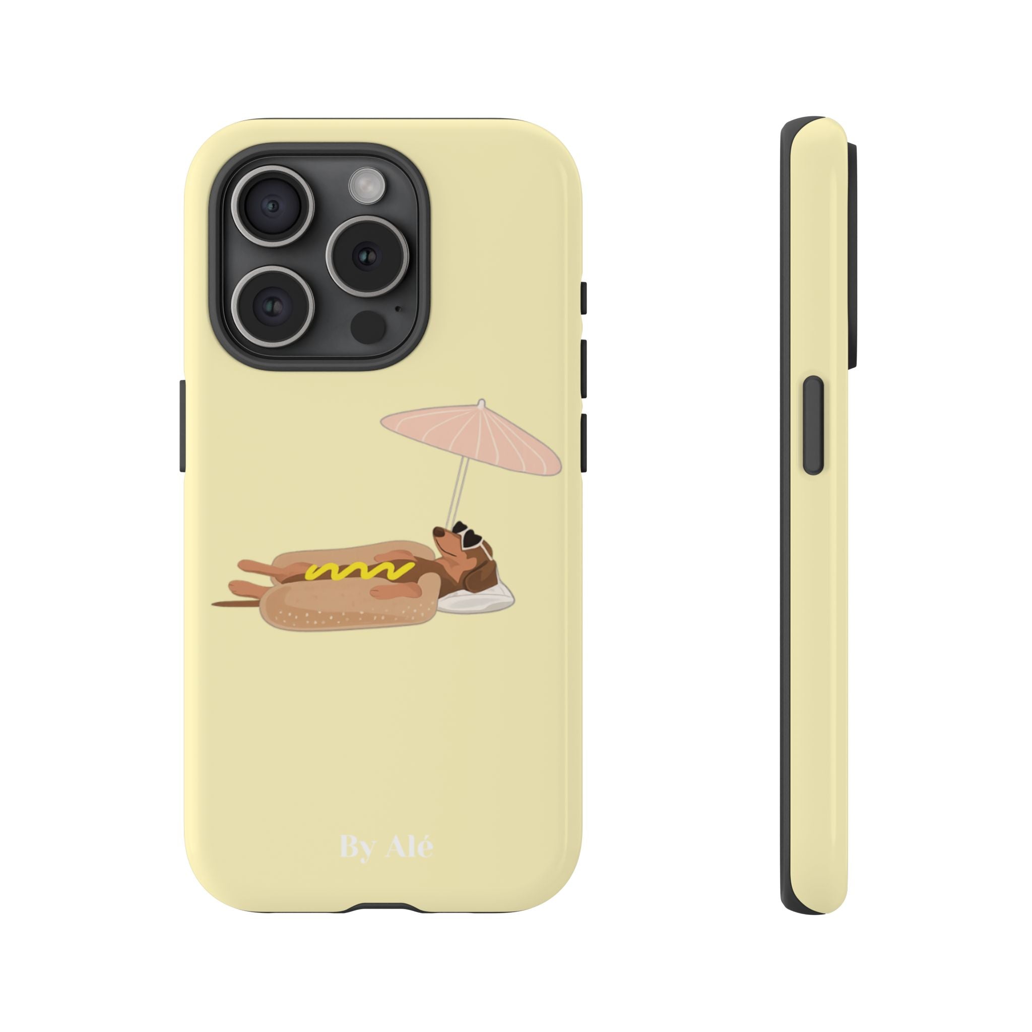 Dachshund Day Off - iPhone case