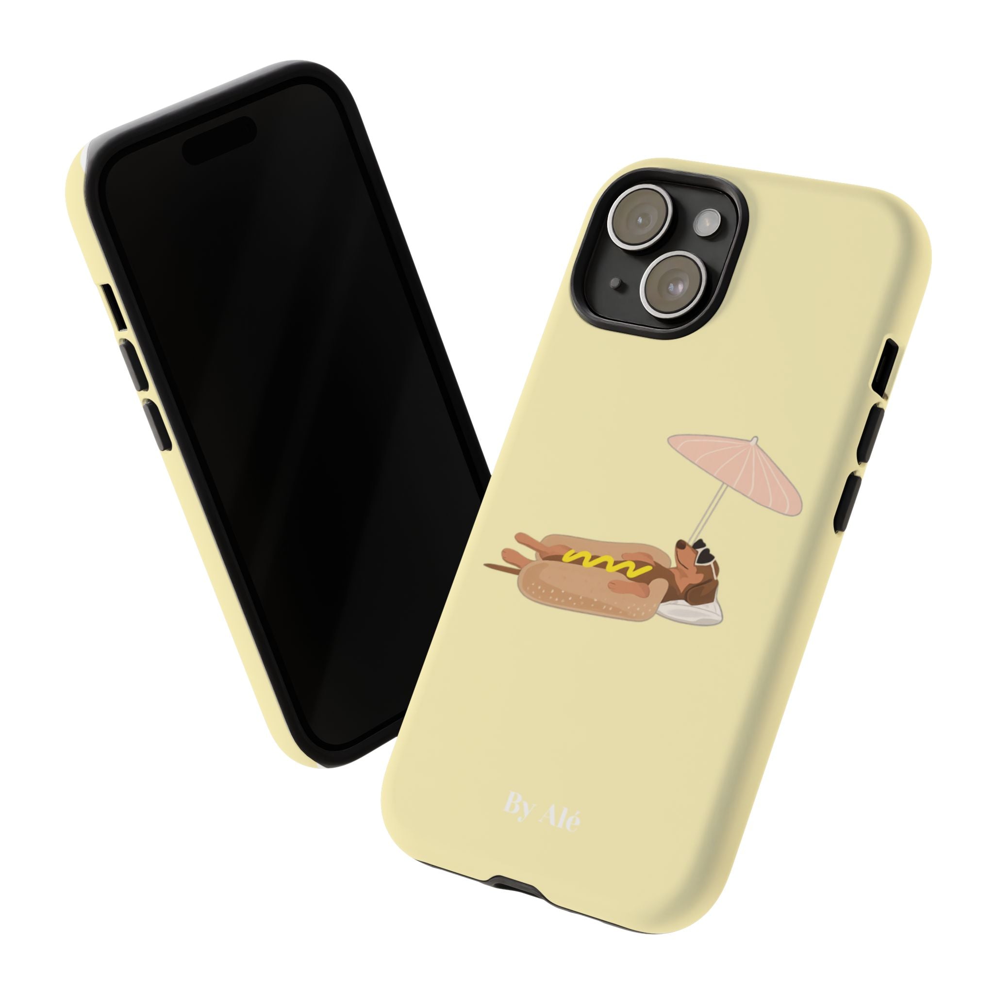 Dachshund Day Off - iPhone case