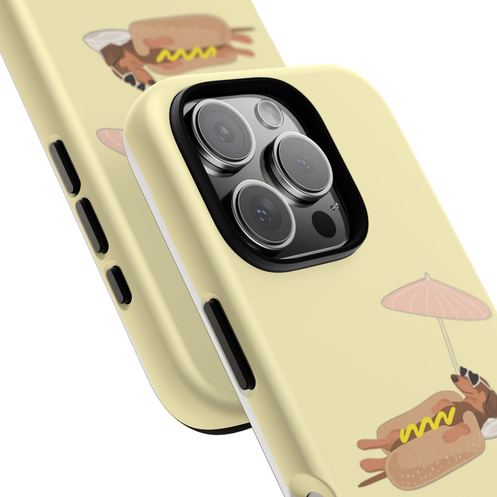 Dachshund Day Off - iPhone case