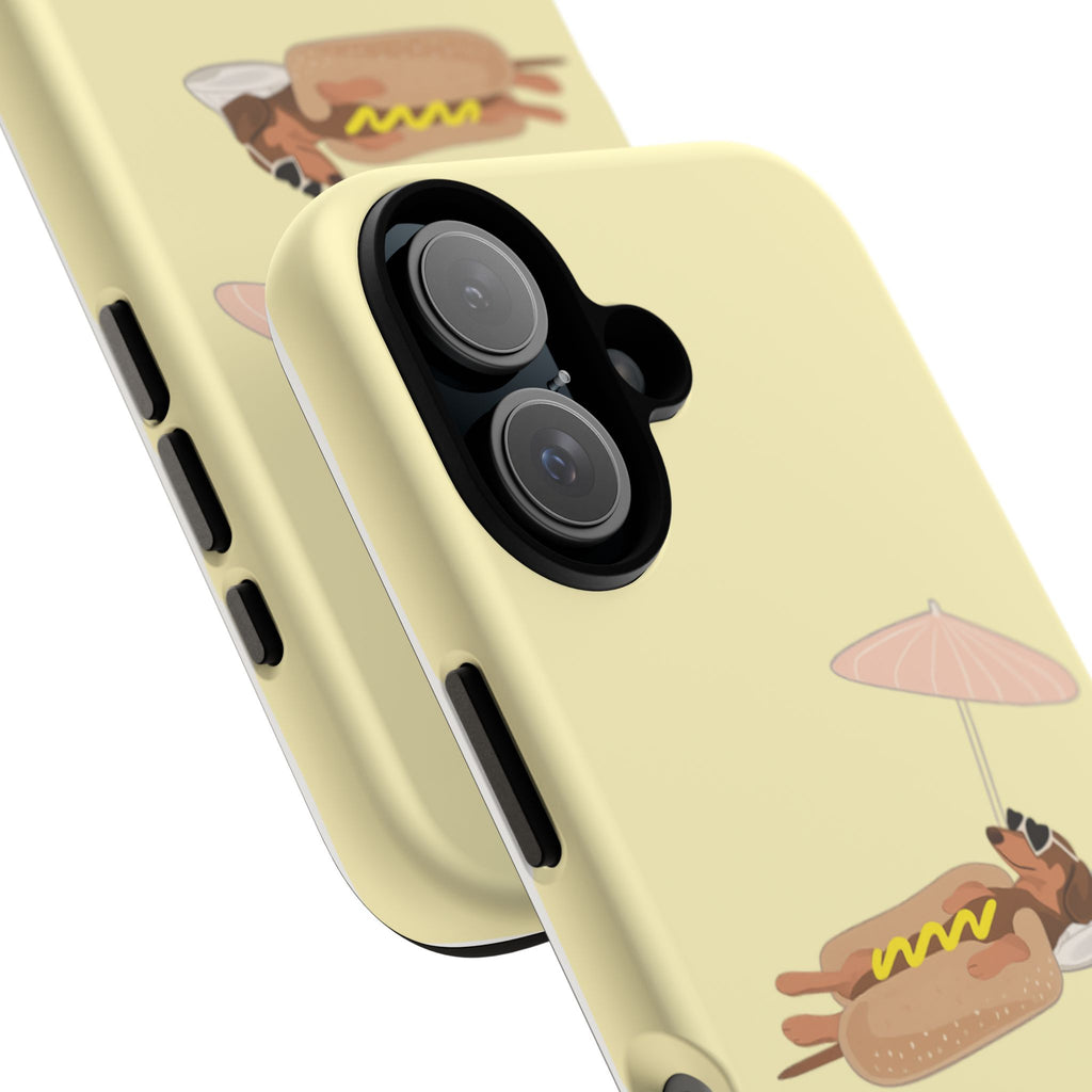 Dachshund Day Off - iPhone case