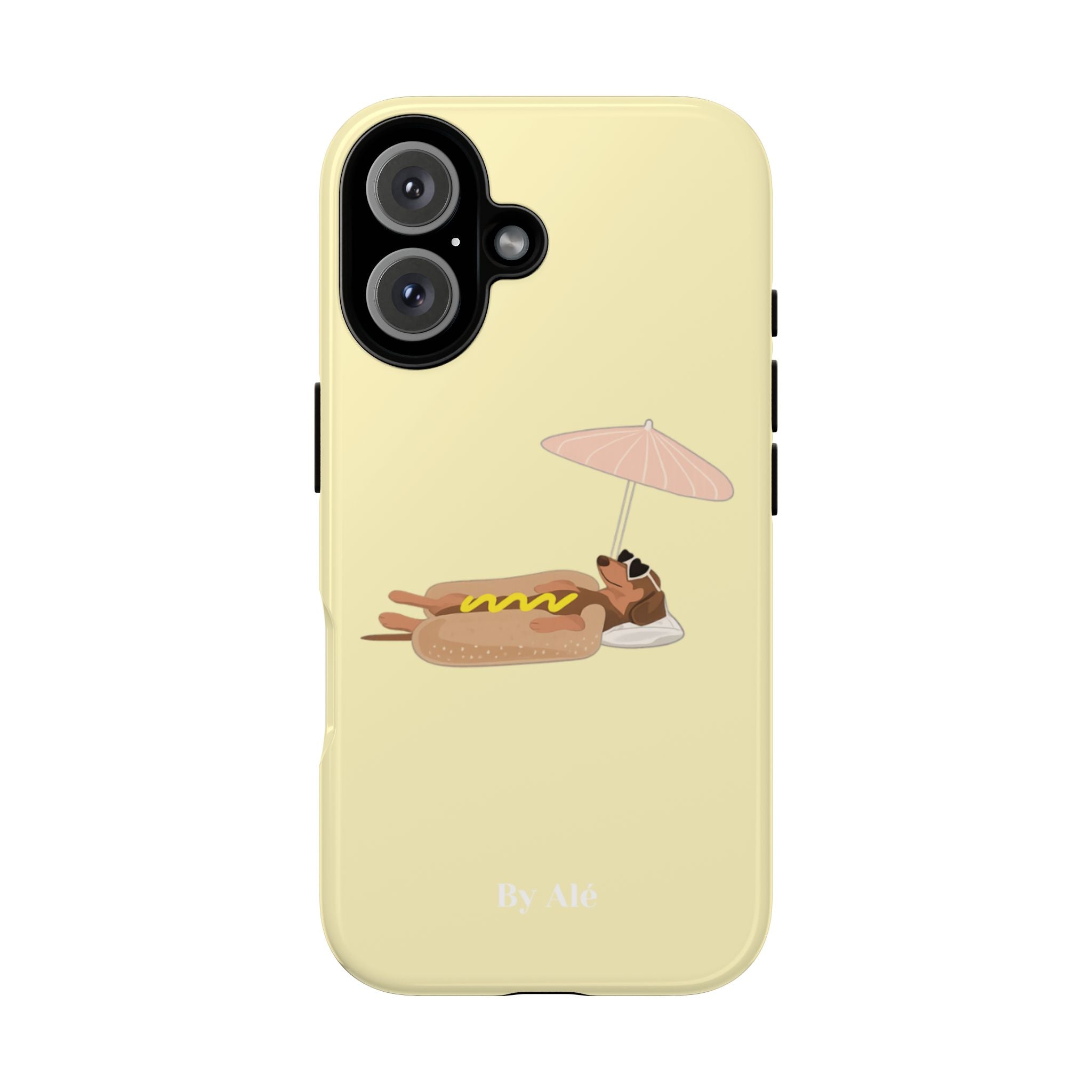 Dachshund Day Off - iPhone case