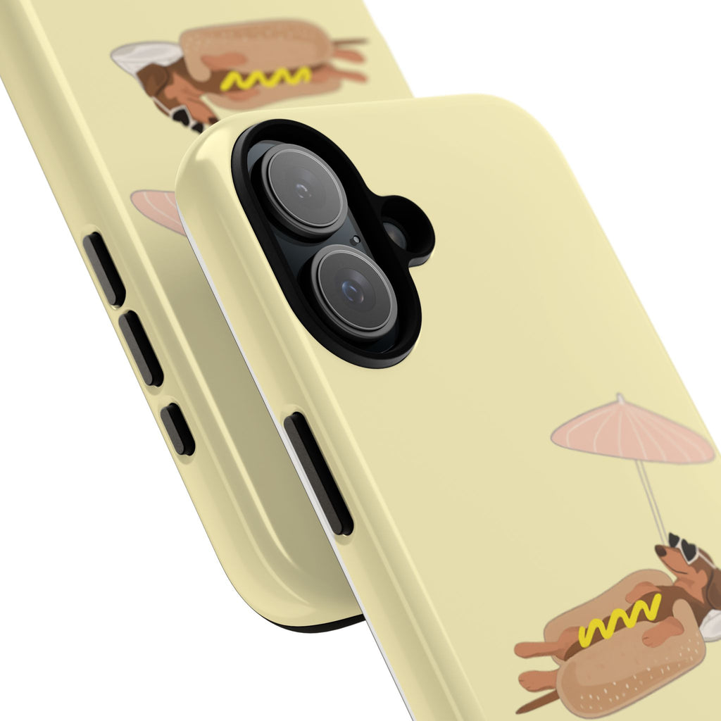 Dachshund Day Off - iPhone case