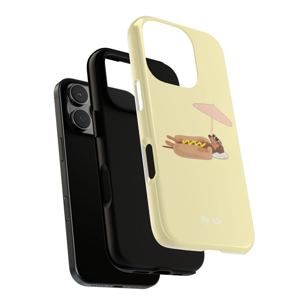 Dachshund Day Off - iPhone case