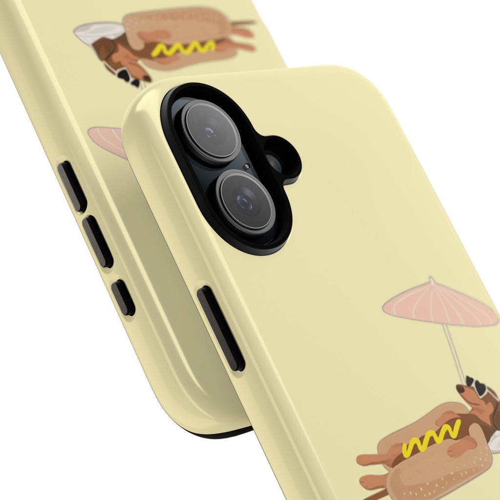 Dachshund Day Off - iPhone case