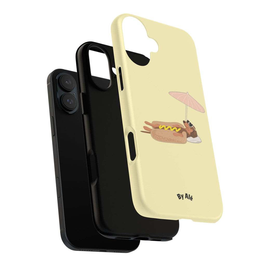 Dachshund Day Off - iPhone case