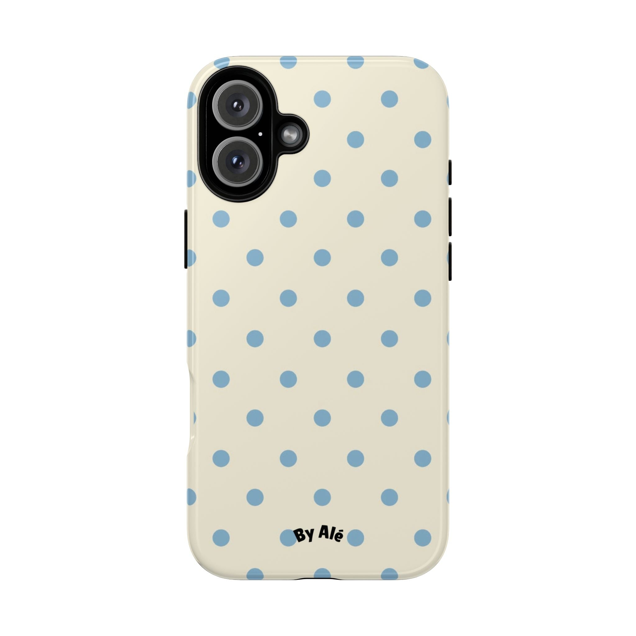 Pastel Blue Polka Dot Tough Phone Case — Cute Protective iPhone Cover