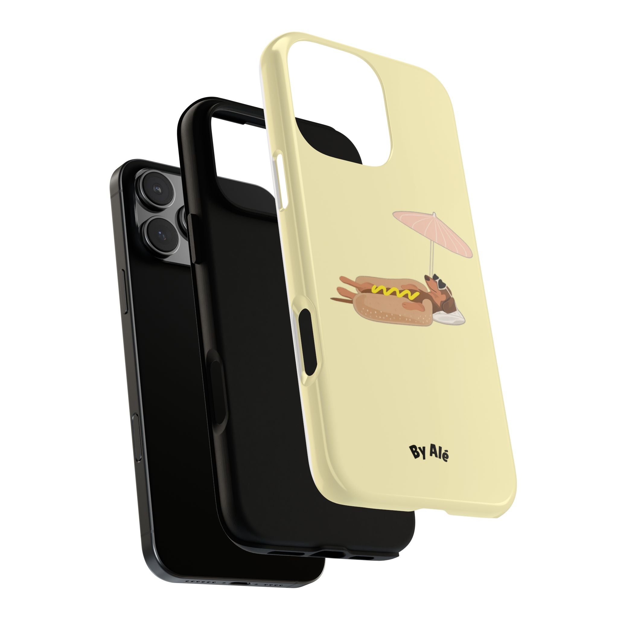 Dachshund Day Off - iPhone case