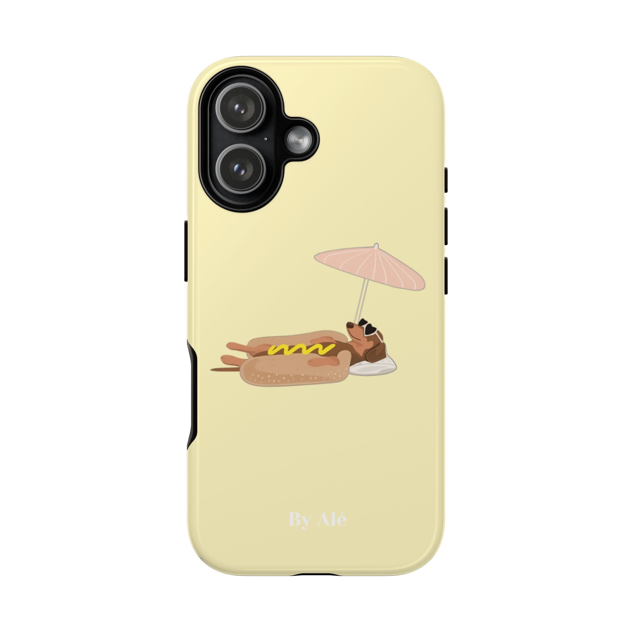 Dachshund Day Off - iPhone case