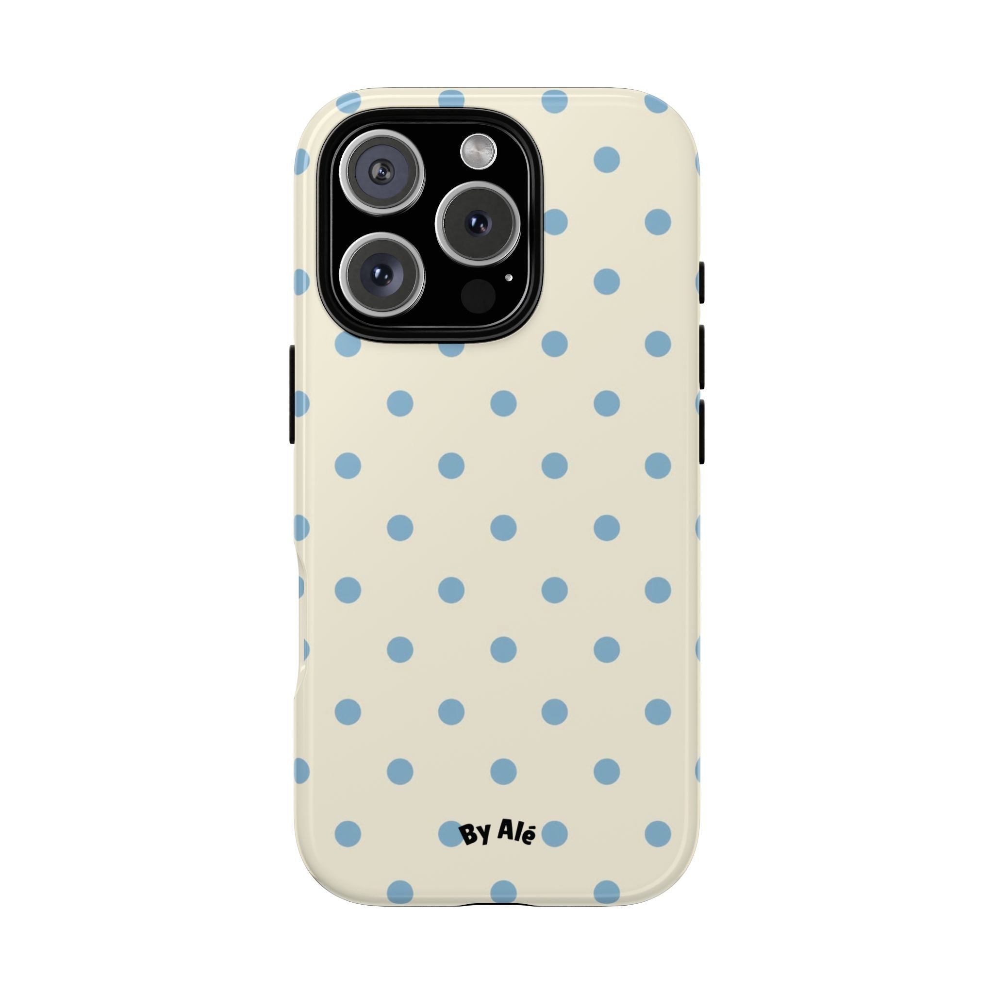 Pastel Blue Polka Dot Tough Phone Case — Cute Protective iPhone Cover